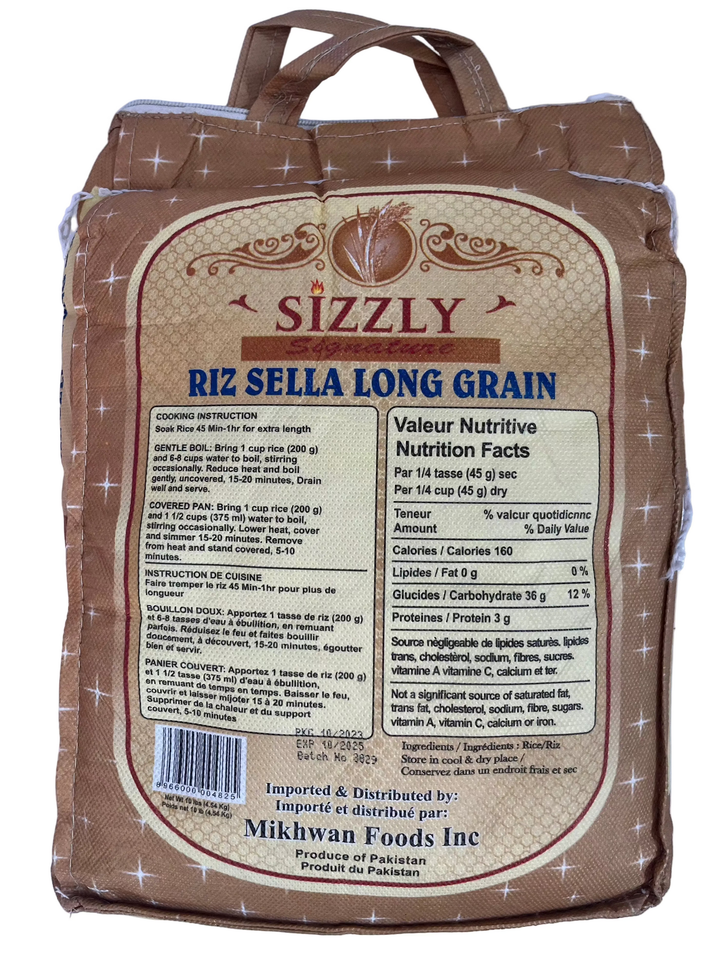 SIZZLY LONG GRAIN SELLA RICE